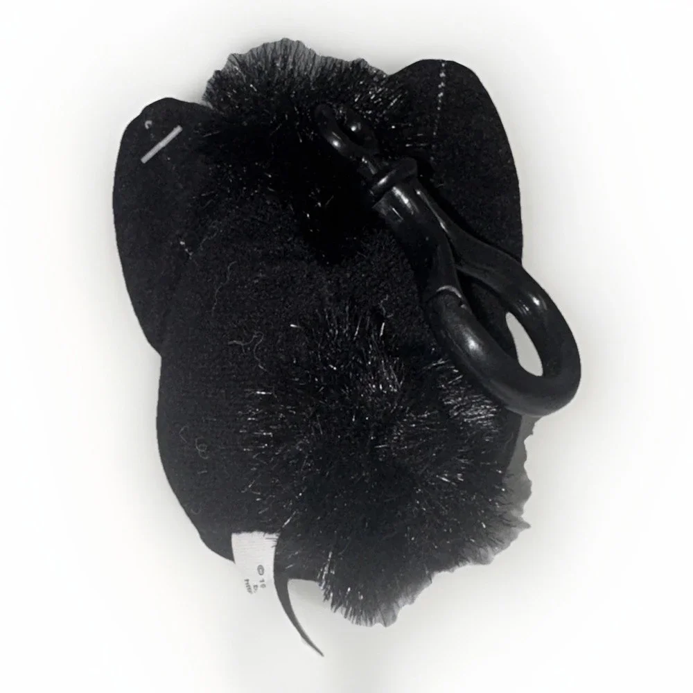 VTG Mini Furby Black Magic Keychain Clip Plush Talking 1999 Tiger‎ Nostalgic